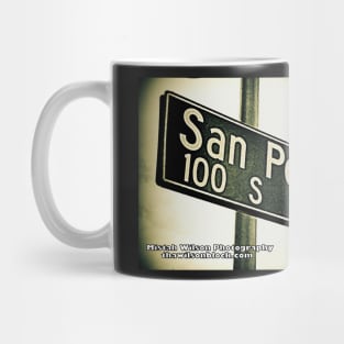 San Pedro Street, Los Angeles, California by Mistah Wilson Mug